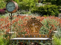 Bench in stroll gallery