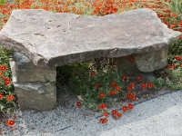 Sandstone bench