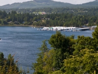 Scenic view from the gardens