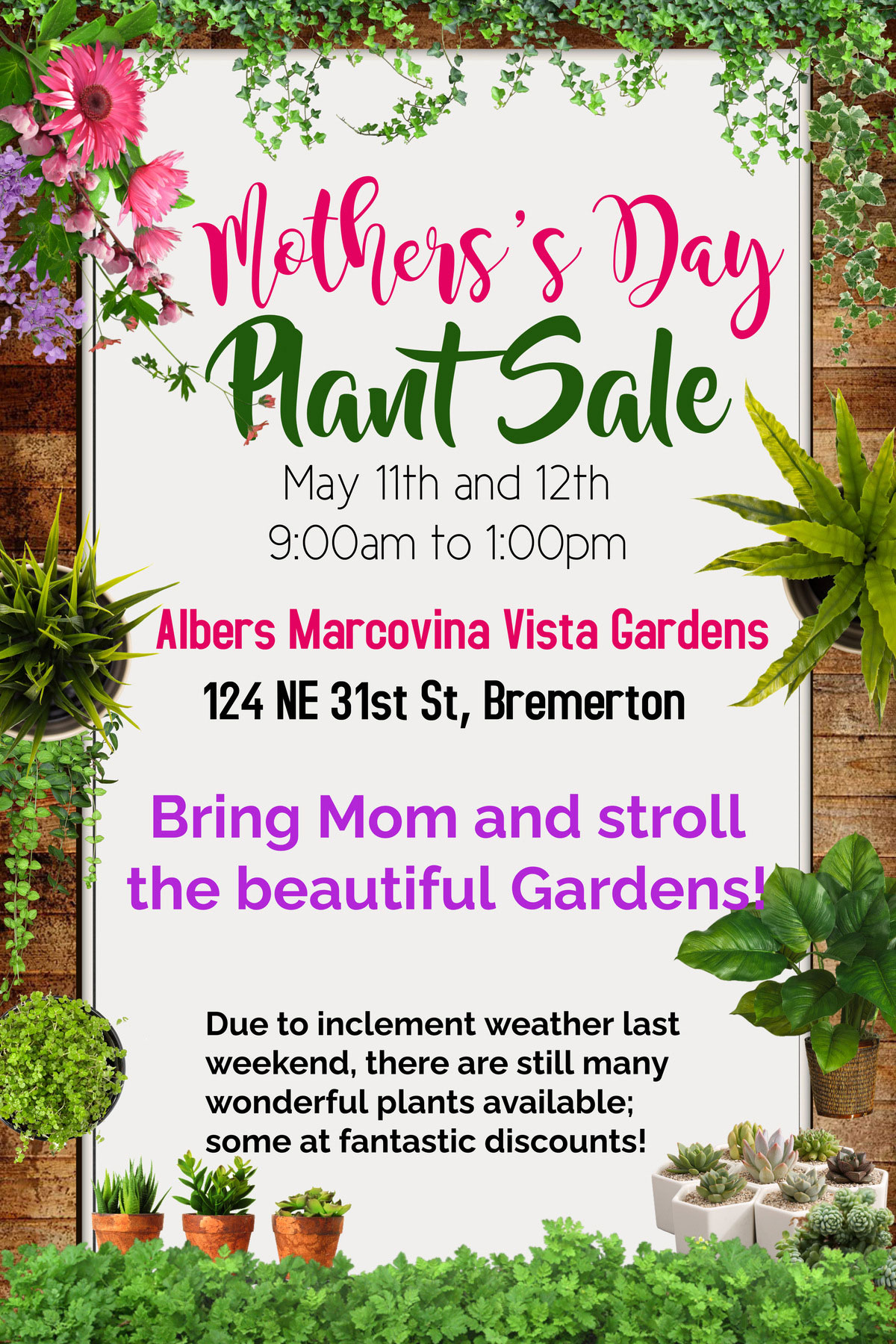 mother's day plant sale
